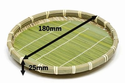 そばざる丸-S 19458 器 竹 ザル そば 天ぷら 