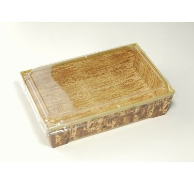 竹皮紙容器 PMY-175-43-FT 浅蓋 400枚パック 印象的  惣菜 寿司 弁当