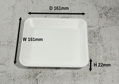 トレー C-8新 100枚パック 161×161×22mm PSP 多岐用途 精肉/鮮魚/惣菜