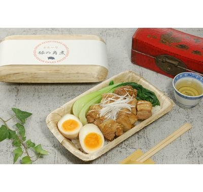 白竹皮プレス容器 WPY-3H 25枚パック 高級感 弁当 惣菜 菓子