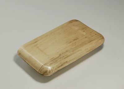 白竹皮プレス容器 WPY-3H 25枚パック 高級感 弁当 惣菜 菓子