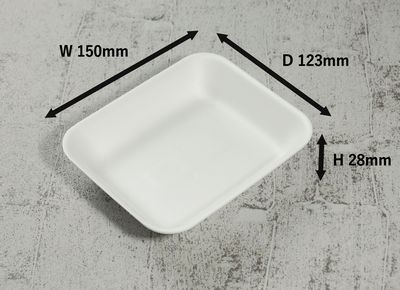 トレー C-25 100枚パック 150×123×28mm PSP 多岐用途 精肉/鮮魚/惣菜