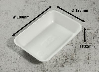 トレー C-26 100枚パック 180×123×32mm PSP 多岐用途 精肉/鮮魚/惣菜