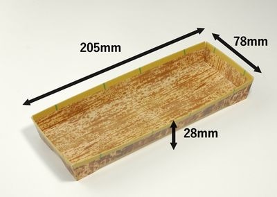 竹皮紙容器 PMY-205-FT 50枚パック 上品 弁当  寿司 惣菜
