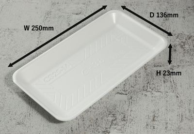 トレー C-38新 100枚パック 250×136×23mm PSP 多岐用途 精肉/鮮魚/惣菜