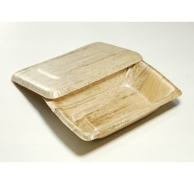 白竹皮プレス容器｜天然竹皮100％｜上品・モダン｜弁当・寿司向け 100個パック WPY-200H