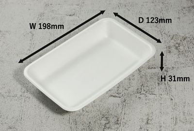 トレー C-62 50枚パック 198×123×31mm PSP 多岐用途 精肉/鮮魚/惣菜