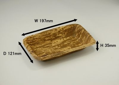 天然竹皮100％ 竹皮プレス容器｜高級弁当・割烹・寿司向け｜業務用 200枚パック TPY-3H
