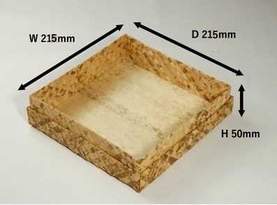 竹皮アジロ貼容器 TAY-3HI　5個ﾊﾟｯｸ　アウトレット*発送までに数日かかります