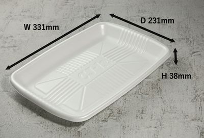トレー CJ-1白 50枚パック 331×231×38mm PSP 多岐用途 精肉/鮮魚/惣菜