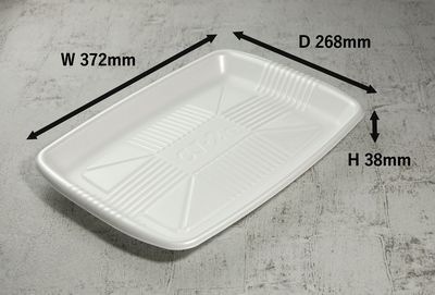 トレー CJ-2白 50枚パック 372×268×38mm PSP 多岐用途 精肉/鮮魚/惣菜