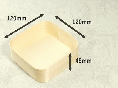 楊容器 YSY-12 正角 80個パック 素材感 お菓子 チーズ 雑貨