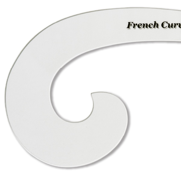 メール便対象】ドレメ フレンチカーブ定規｜三友教材オンラインショップ おさいほう屋 KEARING フレンチカーブ定規 8インチと12インチ プラスチック裁縫定規 パターン作成用 2パック