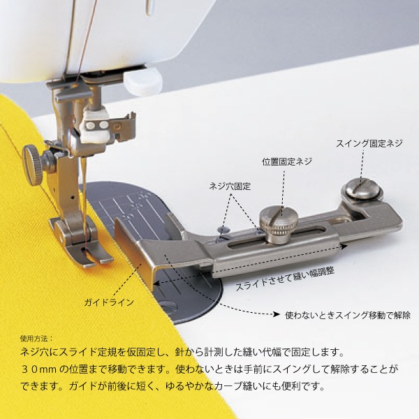 メール便対象】JUKI職業用スイング定規(ネジセット)｜三友教材