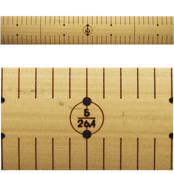 竹尺 (普通巾)(両メモリくじら尺)鯨尺 2尺｜三友教材オンライン