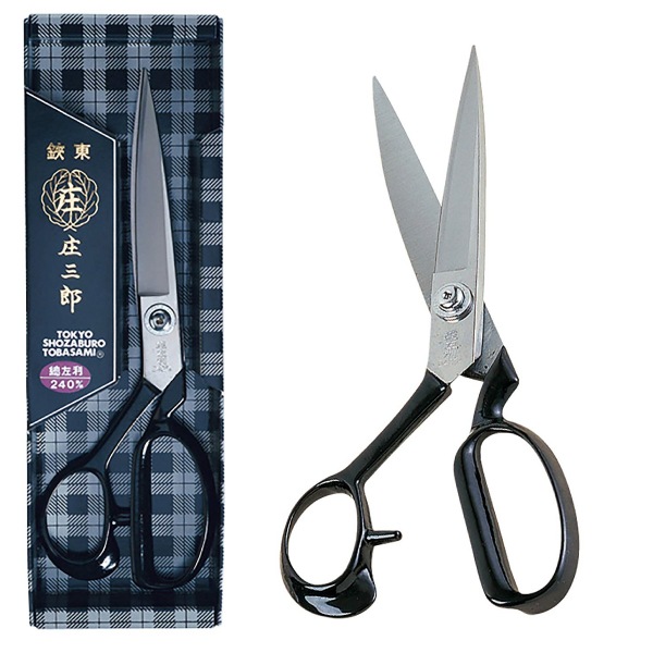 庄三郎　ラシャ切り　ハサミ　総左利　サイズ240 庄三郎 はさみ 総左利型 240mm E1-240【左利き 鋏 ラシャ 布切