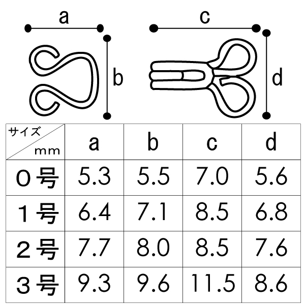スプリングホック 1号 12個入