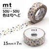 【メール便対象】mt　×SOU・SOU　色は匂へど|マスキングテープ|メール便対象品