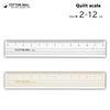 【メール便対象】金亀　COTTON　BOLL　キルトスケ−ル12cm 1112 |定規|計測道具