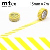 mt 1P ストライプ 15mm×7m レモン|マスキングテープ|製図・デザイン