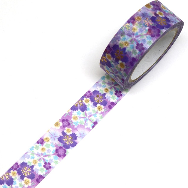 カミイソ 桐箱入り 和柄マスキングテープ15mm幅×7m 12巻セット｜三友