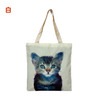 【メール便対象】猫柄トートバッグT-CAT2 マチ無し WHITE|トートバッグ/エコバッグ|雑貨