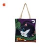 【メール便対象】猫柄トートバッグT-CAT2 マチ無し PURPLE|トートバッグ/エコバッグ|雑貨