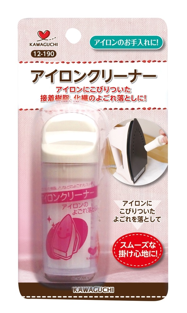 ｶﾜｸﾞﾁ ｱｲﾛﾝｸﾘｰﾅｰ 12 190 アイロン汚れ 落とし 簡単 きれい 滑り 布 汚れ 家庭用 業務用 洋裁 手芸 アイロンかけ クリーナー メンテナンス 服飾 すべり ボディ アイロン台 アイロン便利グッズ お裁縫 Com