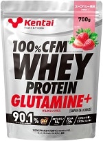 100％CFMホエイプロテイングルタミンプラス スーパーデリシャス (700g)/ストロベリー風味