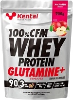 100％CFMホエイプロテイングルタミンプラス スーパーデリシャス (700g)/アップル風味