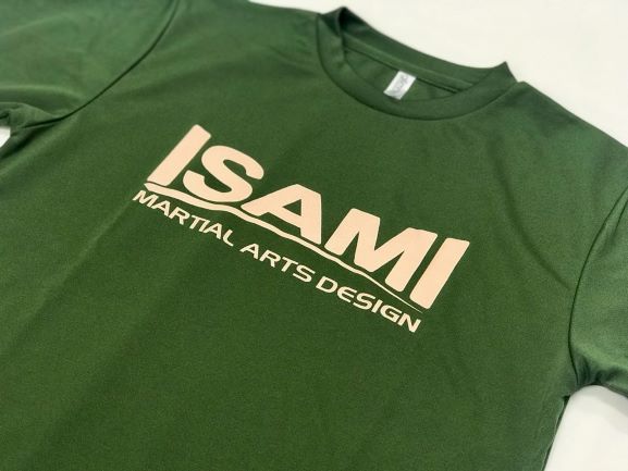 NEW OSAKAISAMI DRYMESH TEE（オリーブ×ベージュ）