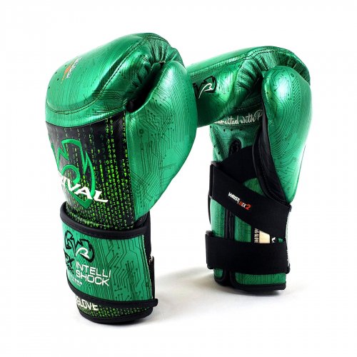 RIVAL RFX-Guerrero Intelli-Shock Bag　Gloves-CYBER Edition- 緑/黒8oz-格闘技プロショップ　 大阪イサミ