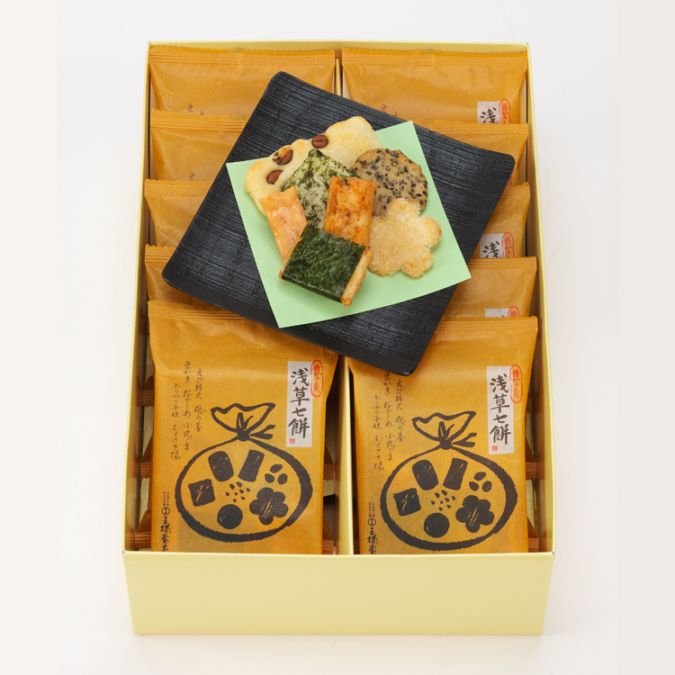 浅草七餅 10袋 | 浅草七餅 | おかき一筋 王様堂本店