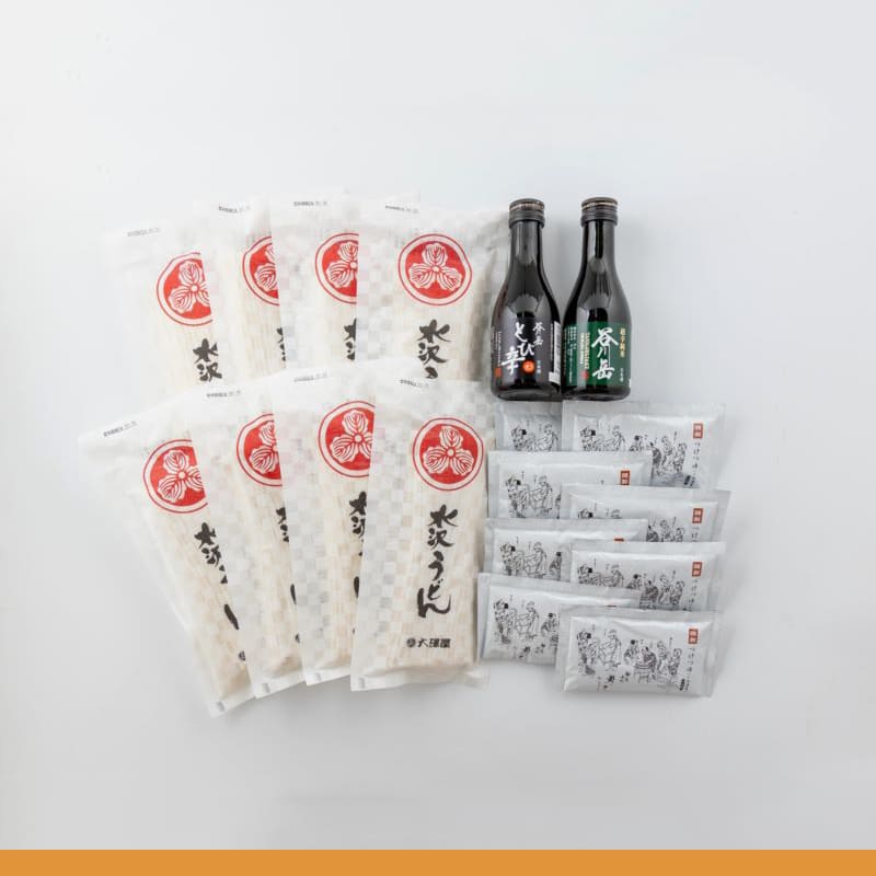 【数量限定】半生うどん（8人前）<br>日本酒セット 