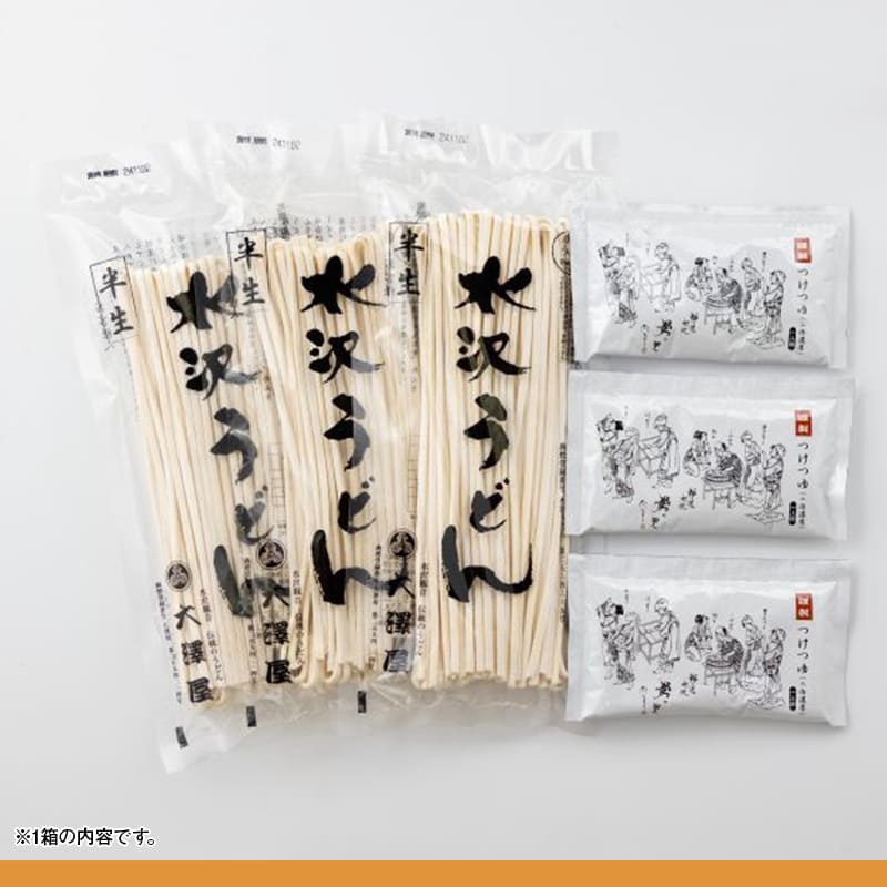 【本州のみ送料無料】<br>半生うどん 5箱セット<br>2700g（15人前）