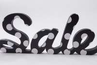 カルプ文字「SALE」筆記体　ドット|ディスプレイ文字|店内装飾