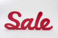 カルプ文字「Sale」筆記体　red|ディスプレイ文字|店内装飾