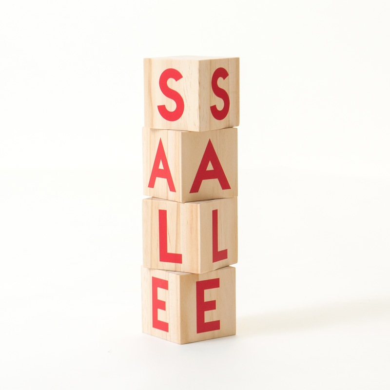 木製文字キューブ「SALE」