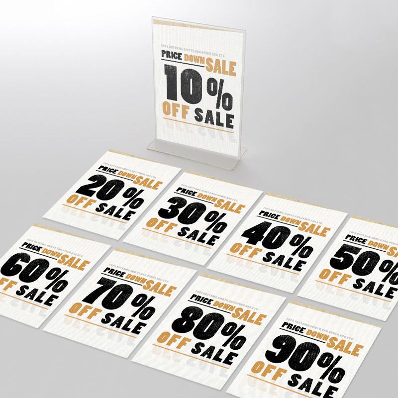 アクリルスタンドセット 壁紙デザイン　10～90%OFFポップ