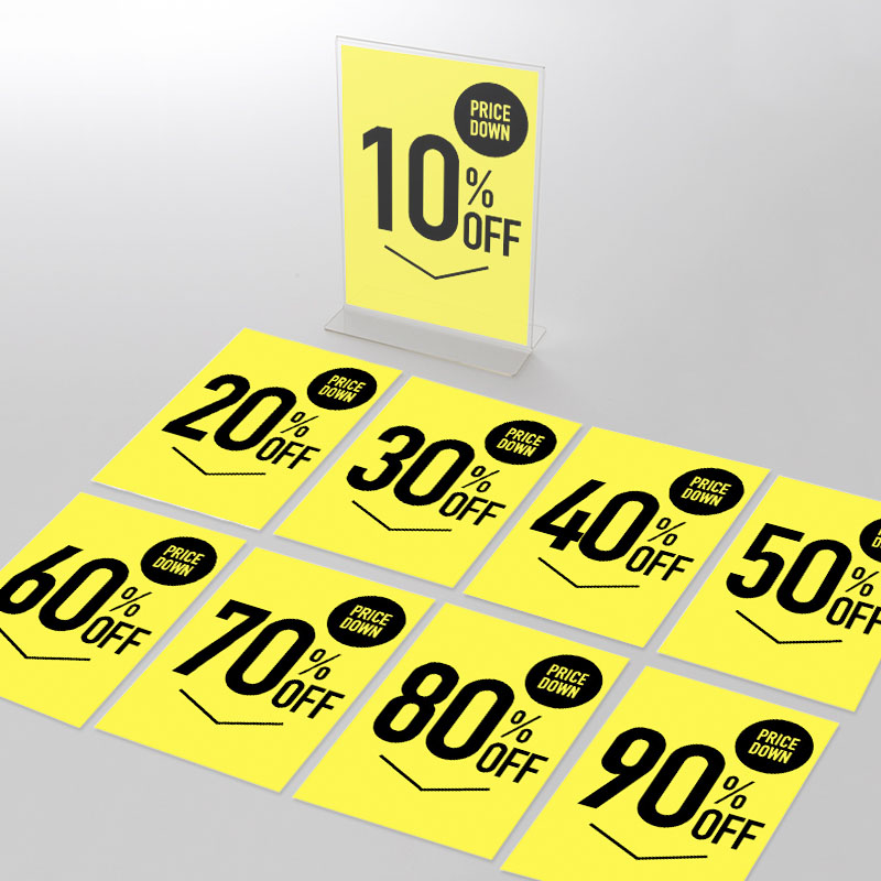 アクリルスタンドセット イエロー 10～90%OFFポップ