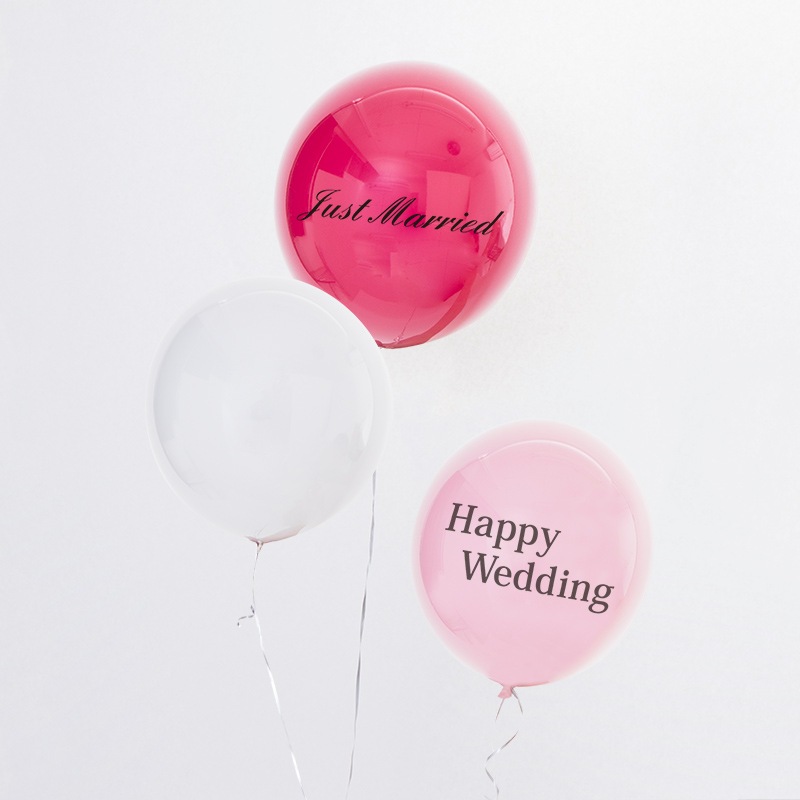 WEDDINGデザインバルーン 3個セット