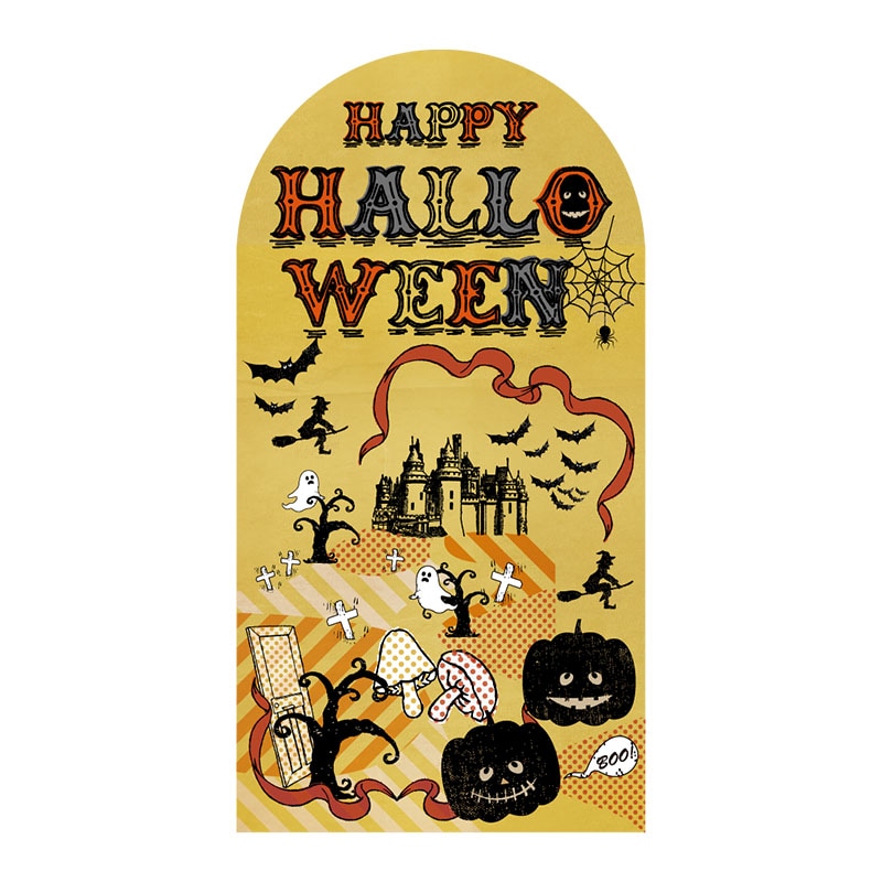 ヴィンテージ風イラスト　HALLOWEEN　スタンドパネル