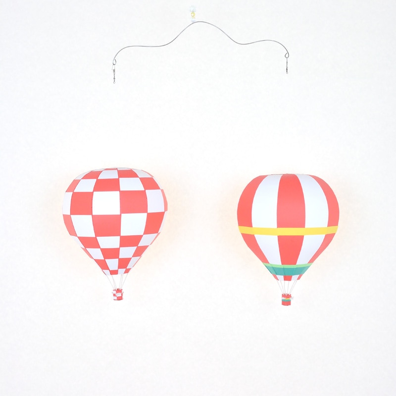 ペーパークラフトキット Lサイズデザインバルーン 2個セット