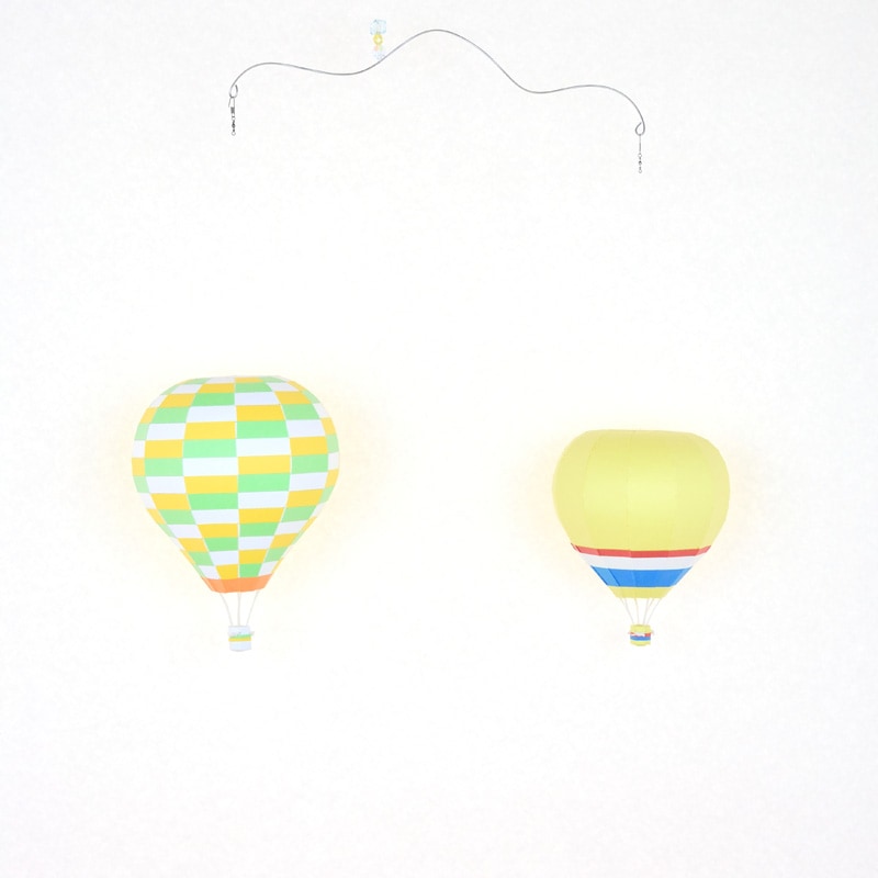 ペーパークラフトキット S/Mサイズデザインバルーン 2個セット