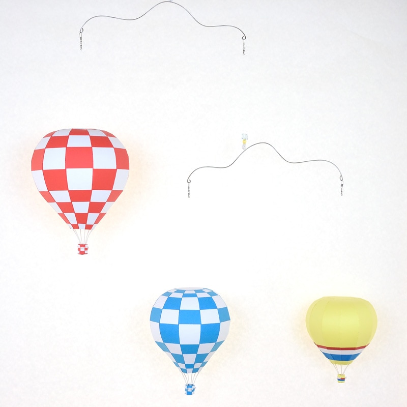 ペーパークラフトキット S/M/Lサイズデザインバルーン 3個セット