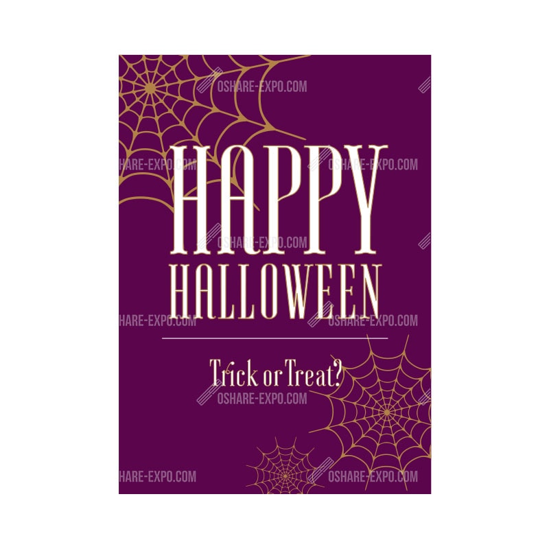 スパイダー柄　ハロウィン ポップ・ポスター