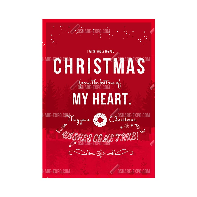 サンタカラー クリスマス ポップ・ポスター