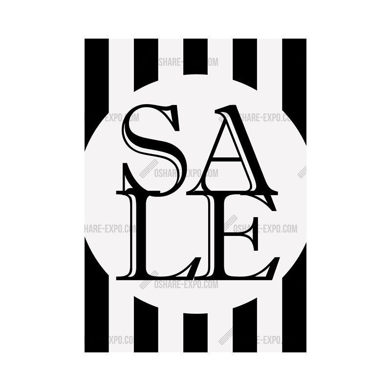 太ストライプ柄 SALE ポップ・ポスター