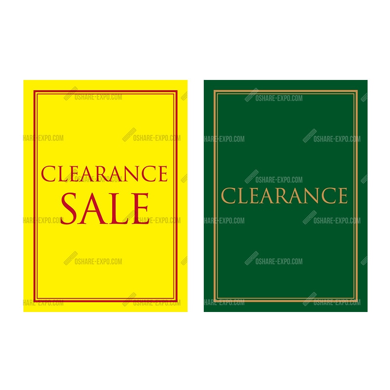 明朝体 CLEARANCE ポップ・ポスター