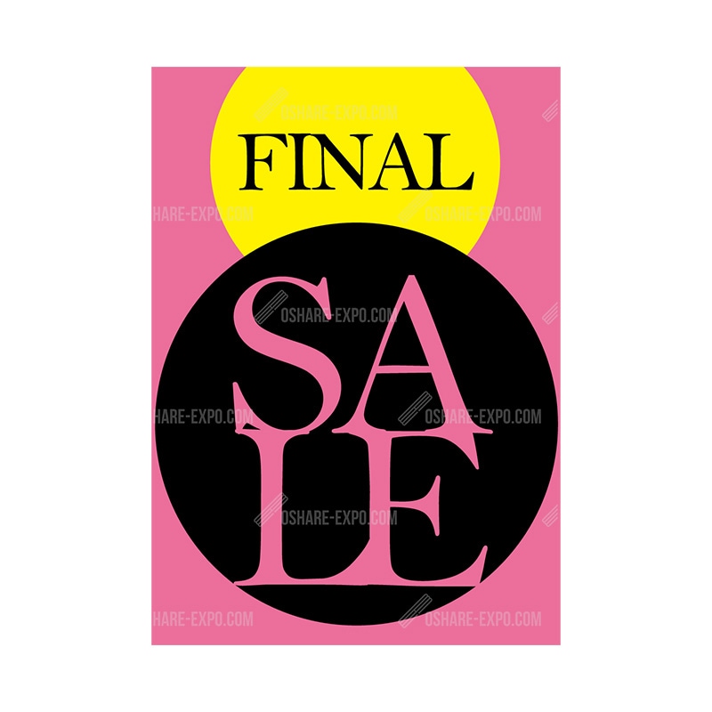 ピンクベース FINAL SALE ポップ・ポスター